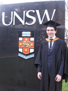 Robert Graduating from UNSW