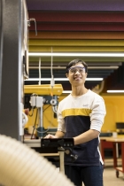 Engineering student working in the UNSW Makerspace Lab