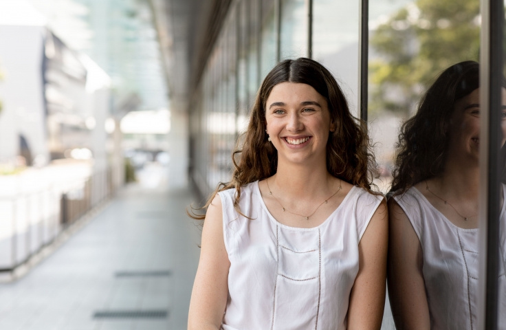 UNSW alumna Claire Keenan pictured on campus
